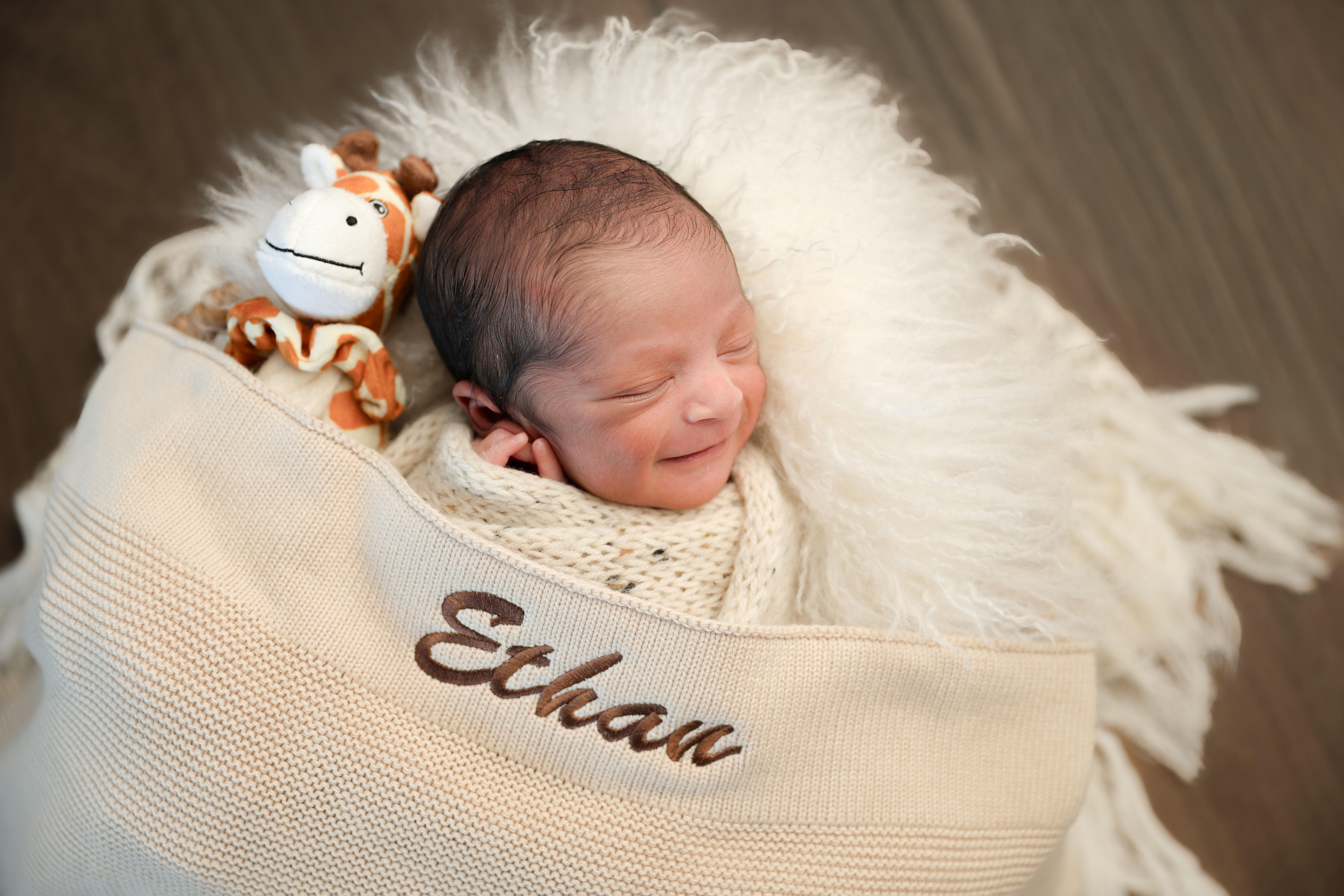 Ethan Mathew with his family
